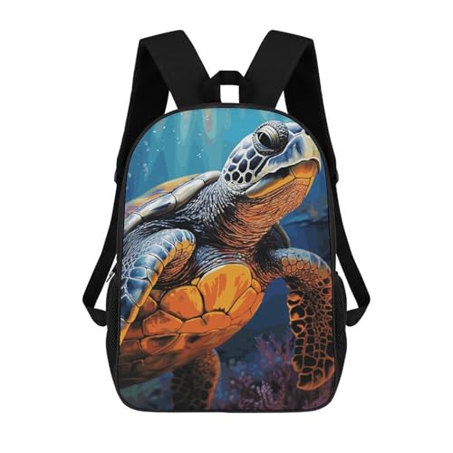 Sac à dos voyage tortue de mer peinte, le sac léger parfait pour le travail et les escapades