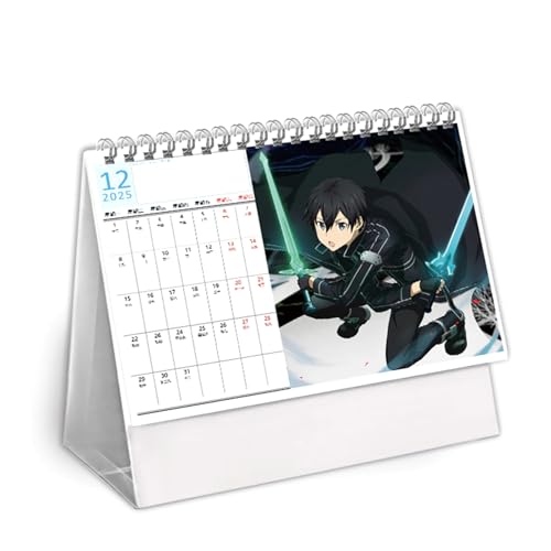 ソードアート・オンライン カレンダー アニメ キャラクター 萌えグッズ 卓上カレンダー スケジュール 両面印刷 実用的な記事 事務用品 家庭用 オフィス用品 新年 クリスマス お正月 ギフト 贈り物 2025年 ryrlzh01021505s-2