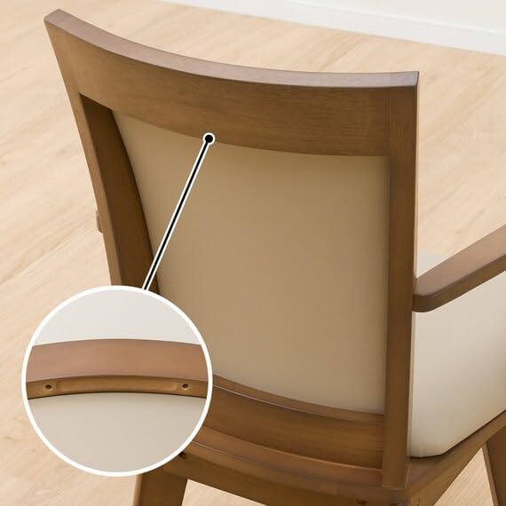 Miniatura 9 de NITORI 4001838 Silla de comedor Codo giratorio LG-010 Medio Marrón