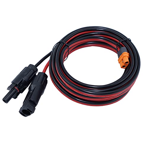 iHaospace Solar auf XT60i Kabel 3,5M Integrated Reverse Protection Kompatibel mit Ecoflow Delta River Anker SOLIX Tragbare Powerstation Solarpanel Solarkabel 4mm2 Solar XT60i Verlängerungskabel