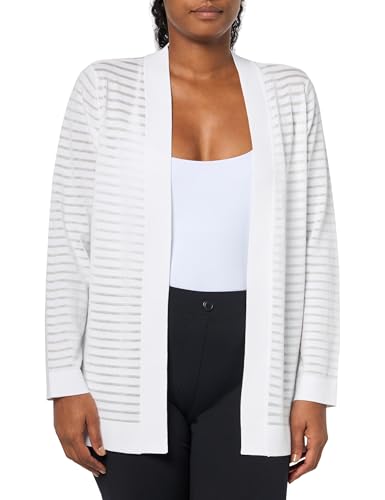 Image of Anne Klein Women's Sheer Stripe Cardigan