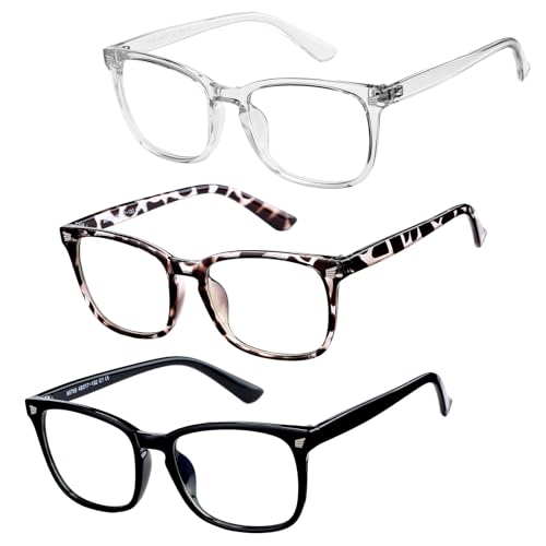 Image of Hycredi Kids Blue Light Blocking Glasses for Boys & Girls, Square Frame | Lightweight Eyewear For Daily Screen Time, Ideal For Computers, Gaming, Tablets And Phones With Comfortable Lenses