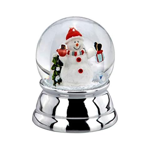 Kleine versilberte Mini Glas Schnee-Kugel Cover