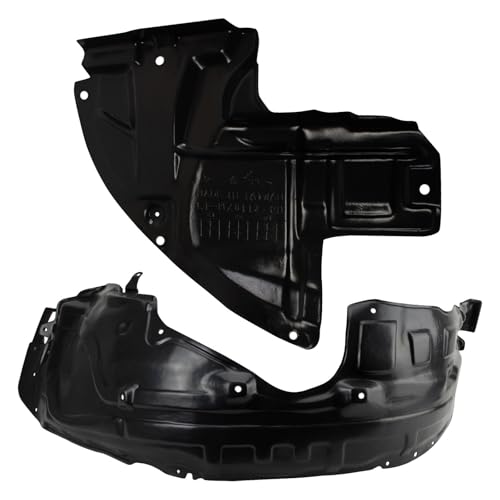 Image of TRQ Front Driver and Passenger Side Inner Fender Liner Set Compatible with 2010-2015 Mazda CX-9