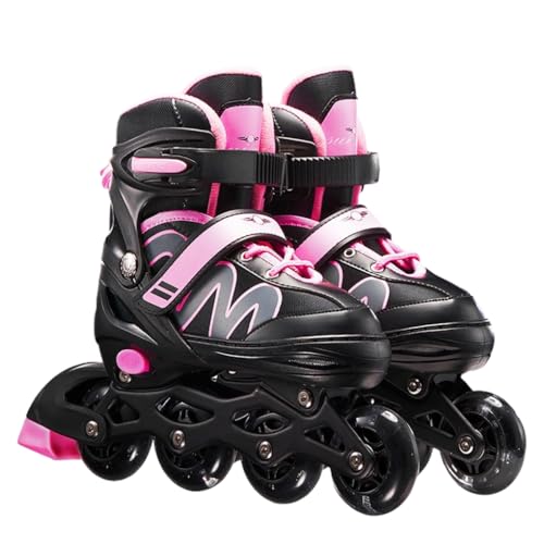 mophrati Pattini in Linea da Donna Pattini a rotelle Traspiranti ad Elasticità Resistenti all'Usura Flash Scarpe da Pattinaggio Antiurto, Blu/L