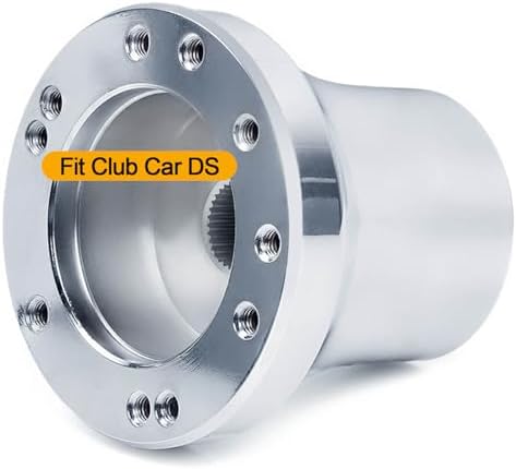 Club Car DS Golf Cart Steering Wheel Adapter Golf Steering Wheel Adapter for Club Car DS Golf Cart Adapter(Silver)