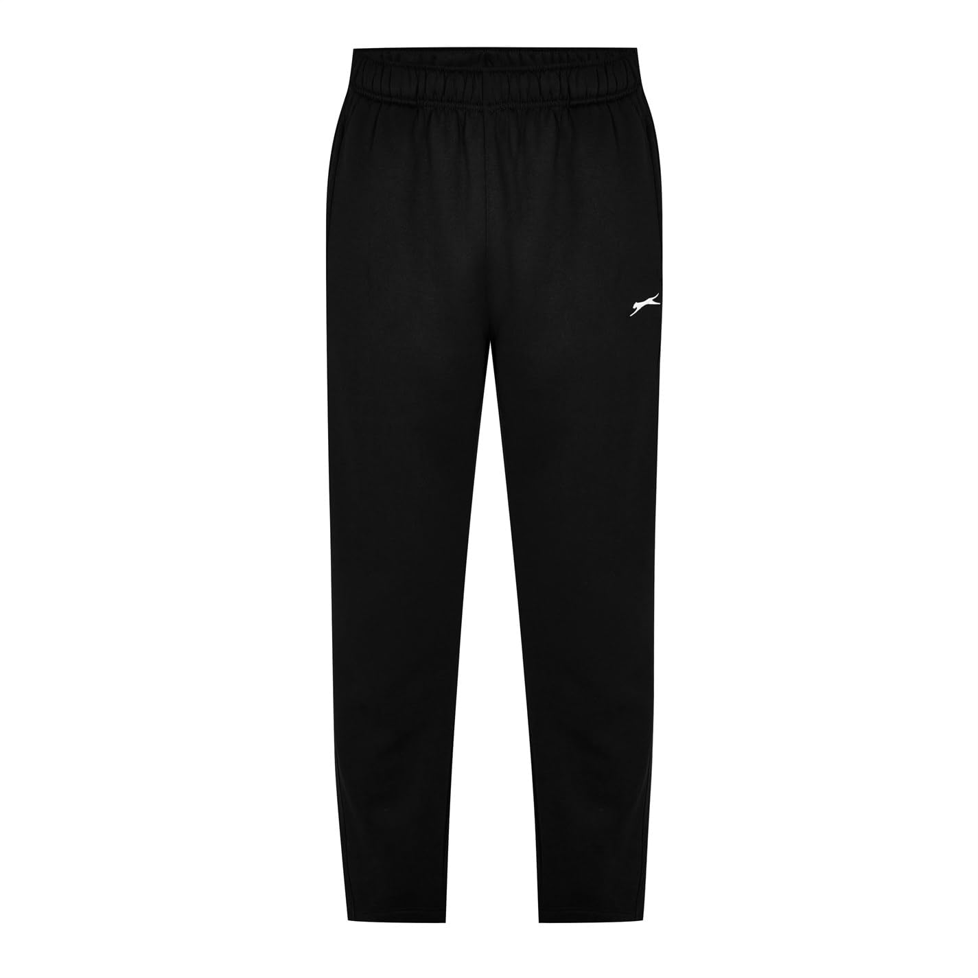 Slazenger Mens Open Hem Fleece Pants Jogging Bottoms Black XXS