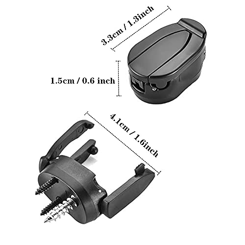 Vanknono 6 Pcs Golf Ball Pick Up Retriever Grabber, Foldable Golf Ball Pick Up Claw Sucker Put On Putter Grip #TOP1