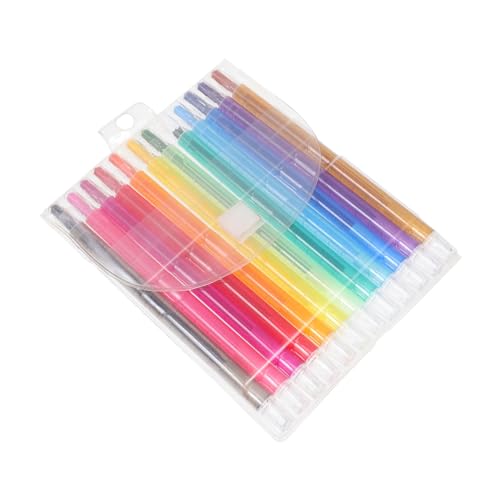 Housoutil 12pcs Rotating Kids Art Supplies Set Coloring Markers Pencils for Kids
