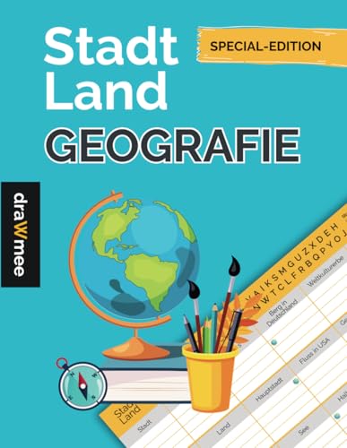 Stadt Land Geografie - Quiz Geschenk für Landkarten-Fans und...