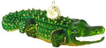 Old World Christmas Alligator Glass Blown Ornament for Christmas Tree, Handcrafted Holiday Decoration, Wildlife Animal Collection - Image 6