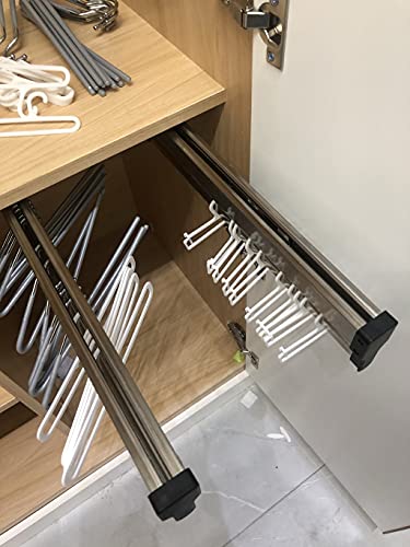 Tringle à vêtements extensible support de rangement pour penderie