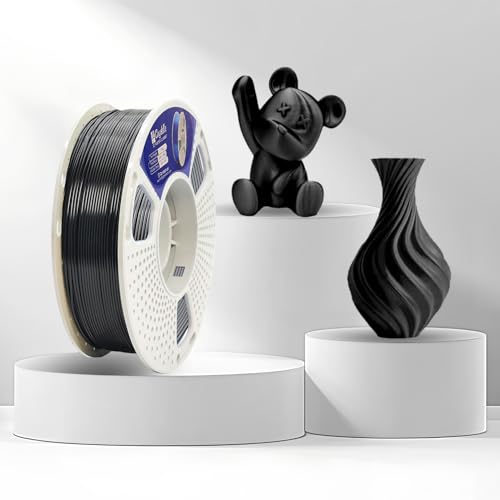 pla filament175mm1kg rollideal for decorative 3d printingfdm compatible 1000g pla black