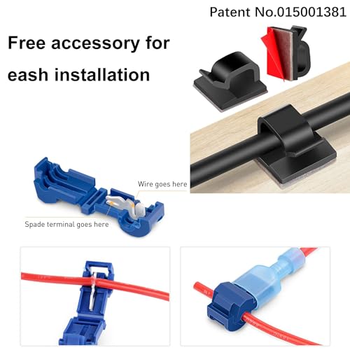 Gebildet 2pcs SPST Water Drop Shape Paste Type Button Switch 12V-230V/10A, Off/ON Switch for Fog Driving Lights, LED Light Bar(with 1m Wire)