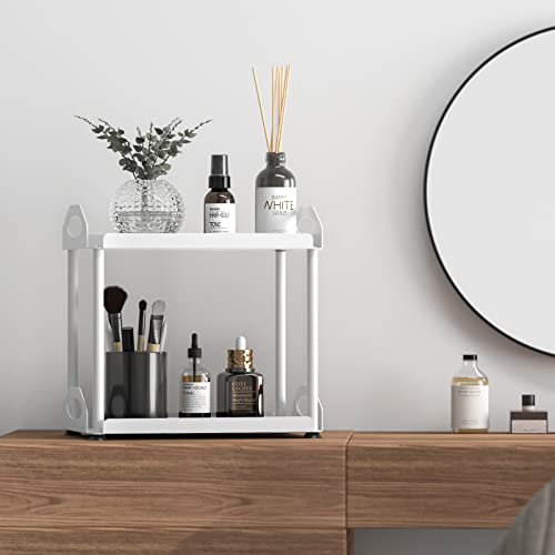 Roledes Bamboo Hair Dryer Holder Wall Mounted And White Bathroom Countertop Organizer #TOP7