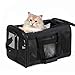 Hund und günstig Kaufen-HITSLAM hundebox Faltbar Hundetransportbox Katzentransportbox Katzenbox Transportbox katzentasche für Hund, Katzen, Airline Zugelassen, Reisefreundliche Transporttasche (M)