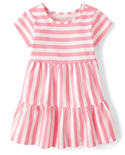 Image of The Children's Place Baby-Girls and Toddler Tiered Dress, Short Sleeve