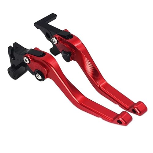 TEMKIN W Einstellbarer kurzer Bremskupplungshebel for Yamaha MT-07 MT-09 FZ07/09 FJ09 XSR700/900 FZ6 FZ1 FAZER FZ8 XJ6 Y (Color : Red)