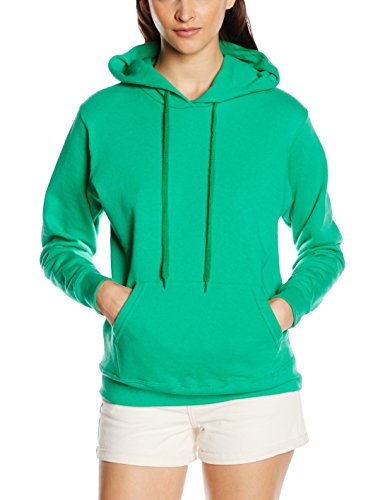 Fruit of the Loom Damen Kapuzenpullover Classic, Grün (Kelly) , XS