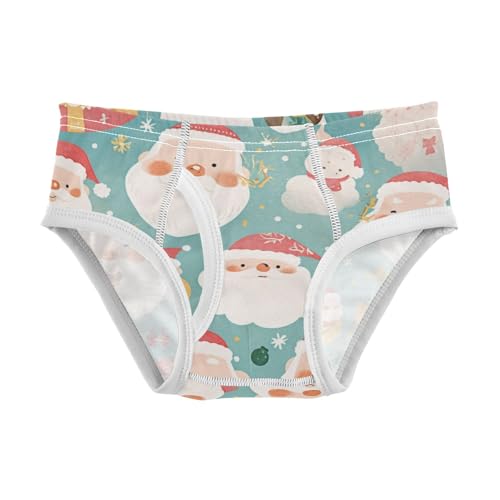 KLL Christmas Head Santa Pattern Baby Boys Comfort Underwear Briefs Cute Children Panties