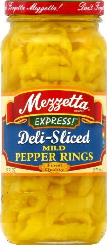 G L Mezzetta Peppers, Mild Ring, 16-Ounce (Pack of 6) by G L Mezzetta