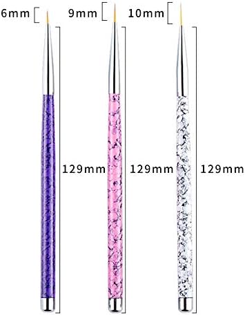 Nail Pens 6Pcs/Set Manicure Tools Marble Pattern Nail Art Painting Brush for Drawing Flower Pen for Nail Art