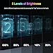 Tikonir LED Nixie Tube Clock, Small Digital Clock with 7 Modes Display, Digital Alarm Clock with Hours/Minutes/Countdown/Brightness Adjustment - 12/24H Display, Glow Tube Clock, Ideal Gift for Friend