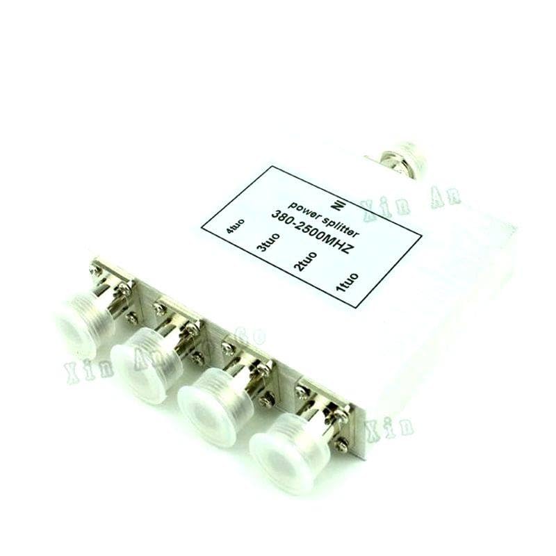 New 4 Way N Power Splitter 380mhz~2500MHz N Female Power Divider Signal Cable Splitter Female Divider
