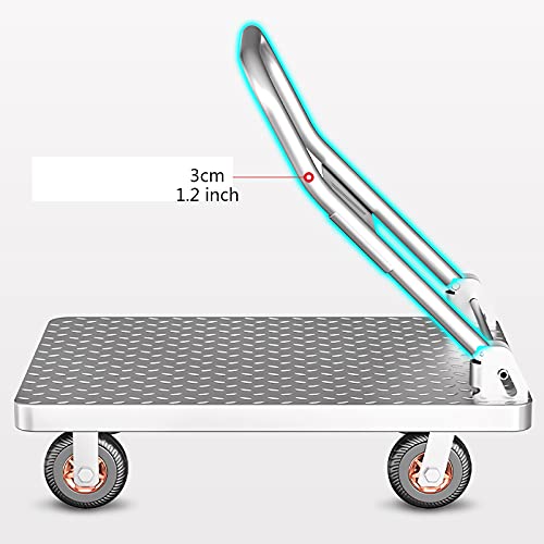 Carretilla plegable con plataforma de acero, multiusos miniatura 3