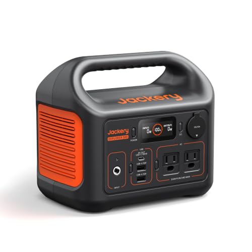 Jackery Station d'alimentation portable Explorer 300, batterie au lithium de secours 292 Wh, sortie CA à onde sinusoïdale pure 120 V/300 W, générateur solaire pour l'extérieur, le camping, les voyages Jackery Station d'alimentation portable Explorer 300, batterie au lithium de secours 292 Wh, sortie CA à onde sinusoïdale pure 120 V/300 W, générateur solaire pour l'extérieur, le camping, les voyages