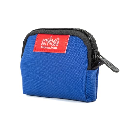 Manhattan Portage Coin Purse With Zipper Closure Pouch Eclectic Colors Credit Card ID Card Jewelry Keys Water Resistant Gift 1000D CORDURA® Everyday Carry (Royal Blue)