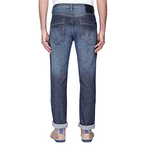 Image of Pepe Mens 5 Pocket Whiskered Effect Jeans
