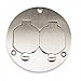 Floor Box Cover,Round,Aluminum,3/16 in. HUBBELL WIRING DEVICE-KELLEMS SA3925