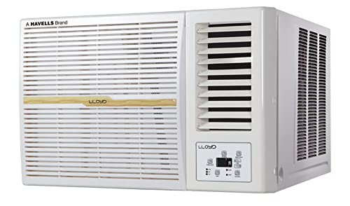 Havells-Lloyd 1.5 Ton 4 Star Window AC (100% Copper, 2023 Model, White with Golden Deco Strip, GLW18C4YWGEW)