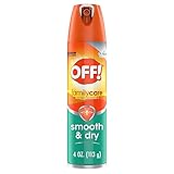 OFF! FamilyCare Insect & Mosquito Repellent Aerosol, Smooth and Dry Formula Bug Spray, Provides up to 6 Hours of Protection, 4 oz