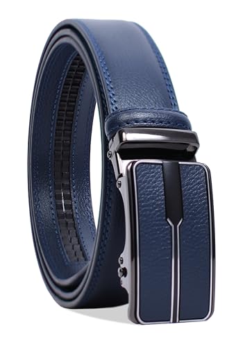 Image of WildHorn Men's Genuine Leather Belt for Men| Premium Auto-Lock Buckle | Adjustable up to 48 inch | Formal & Casual Wear | Micro-Adjust Fit | Stylish Gift Box Included