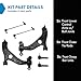 TRQ Front Steering & Suspension Kit Control Arm with Ball Joint Sway Bar Stabilizer Link Tie Rod Compatible with 2013-2016 Mazda CX-5