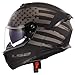 LS2 Helmets Stream II Full Face Motorcycle Helmet W/ SunShield (Matte America Gray/Black - Large)