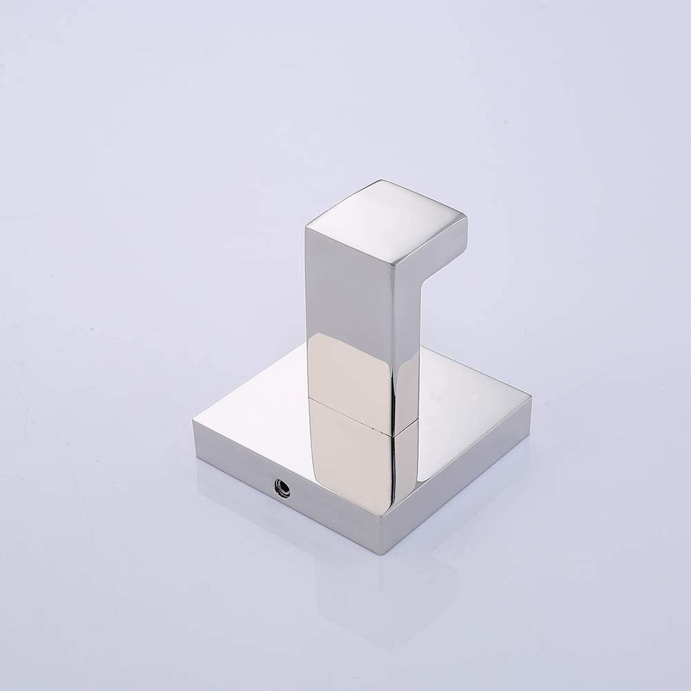 YUET 2 Piezas Gancho Toalla Soporte Pared Acero Inoxidable 304 Toallas de Baño Colgador Montado en la Pared Cocina Percheros Toalleros Garaje (Cromo)