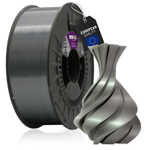 Winkle Silk PLA Filament (Silk) Mercury Silver | 3D Printer Filament | PLA Filament 1.75mm 300g | PLA Silver | Silky Smo