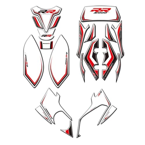 Autocollants réservoir BMW S1000RR protection gel 3D face avant 2010