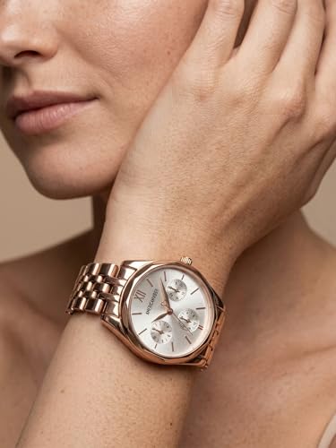 Image of AMERICANVIBER Rose Gold Women Watches | Girl Watch | Watch for Women | Diamond Studed | Premium Design | Trendy Fashionable | Under 499