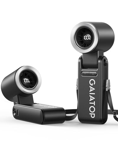 Gaiatop Mini ventilador portátil portátil, 21 horas de funcioname...