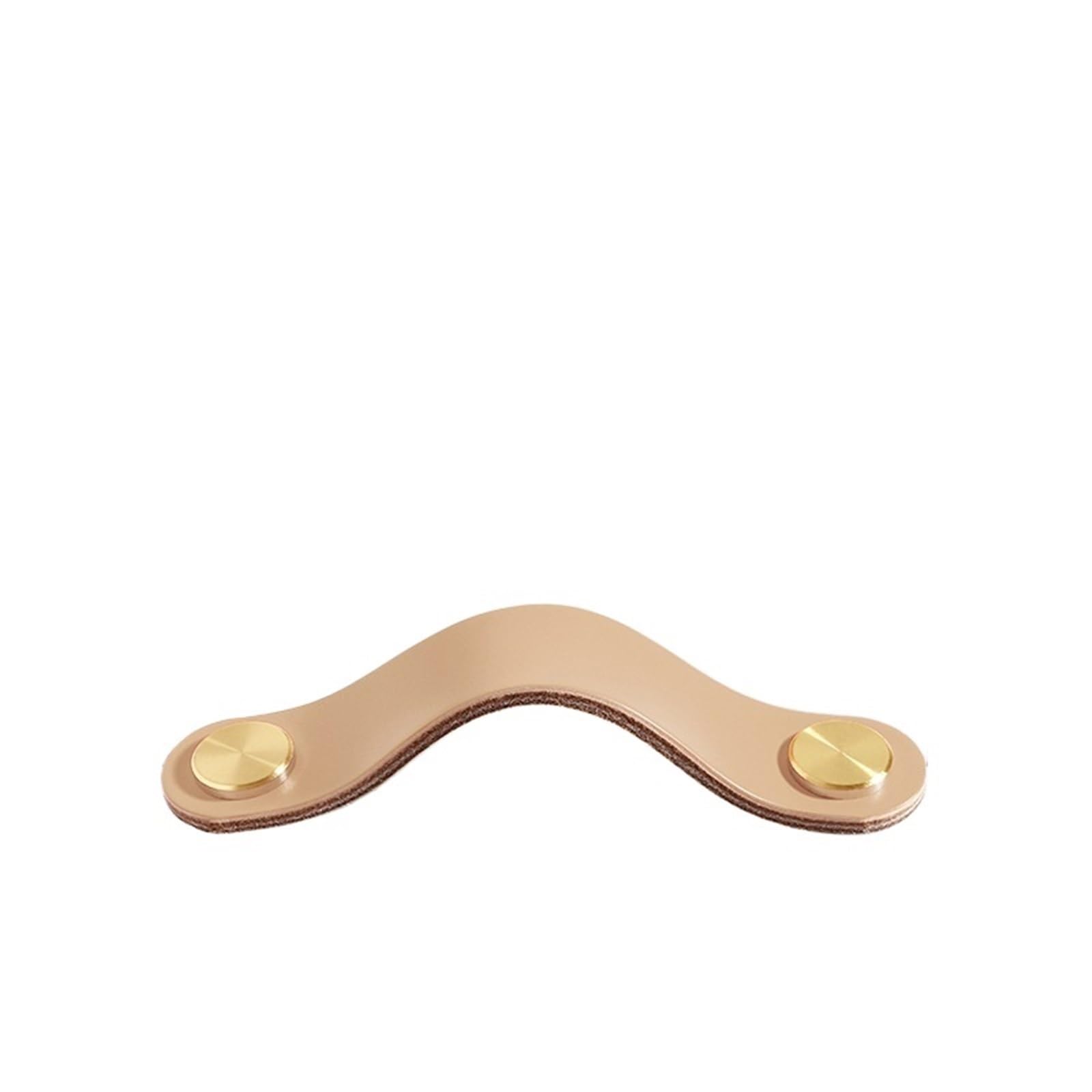 CQAHDSEVF Leather Drawer Pulls, Leather Cabinet Handles Multicolor(Beige 128mm)