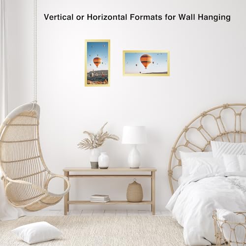 Image of JCJMY 8x17 Picture Frame Gold for Poster Photo Picture, Horizontal and Vertical Formats for Wall Hanging, 8 x 17 Wall Gallery Poster Photo Frame for 8 by 17 Photos Posters, Gold