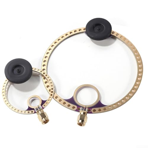 Confezione da 2 mini antenne portatili ad anello UHF VHF FM 400 M 470 MHz per comunicazioni radio chiare