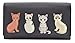 Price comparison product image Mala Leather Best Friends Sitting Cats Matinee Purse RFID 3528-65 (Navy)