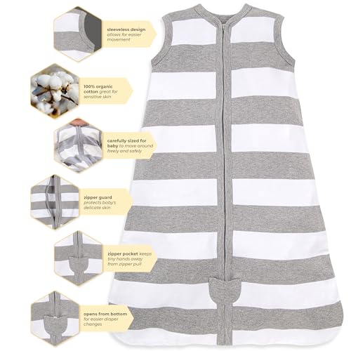 burt39s bees baby unisex beekeeper wearable blanket organic cotton - light weight or medium weight - newborn essentials