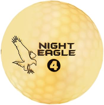 Night Eagle CV LED Glow in The Dark Golf Balls - Single Ball - Bright, Light Activated, No Timer, Easily Turn Off & On 3 Layered Ball that Plays Like A Real Ball