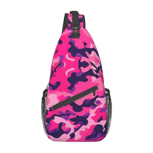 Mochila cruzada deportiva impermeable y ligera camuflaje miniatura 2